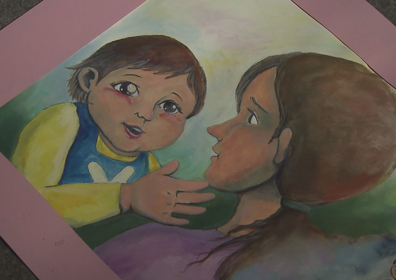 newsランナー企画「全盲の娘に描く絵」