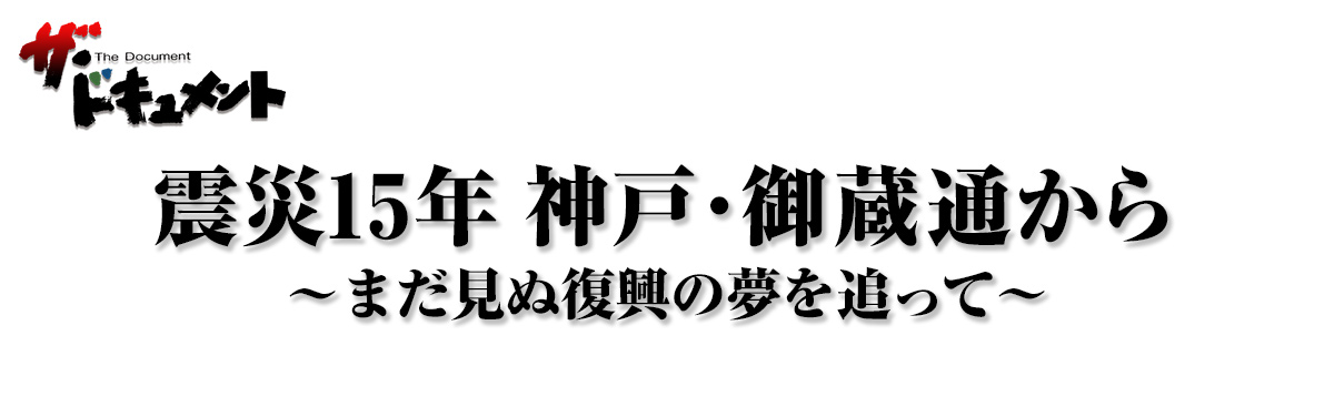 震災15年 神戸・御蔵通から -まだ見ぬ復興の夢を追って-