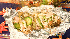 アボカド・サーモン・鶏のわさび蒸し