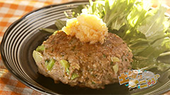 和風おろしブロッコリーハンバーグ