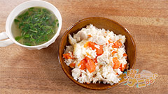 春にんじんの炊き込みベジごはん