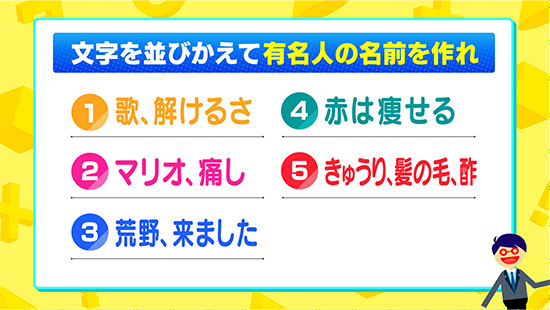 今回放送の脳トレ問題
