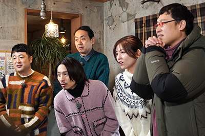 水田信二、三宅健、田中卓志（アンガールズ）、宇賀なつみ、山里亮太（南海キャンディーズ）