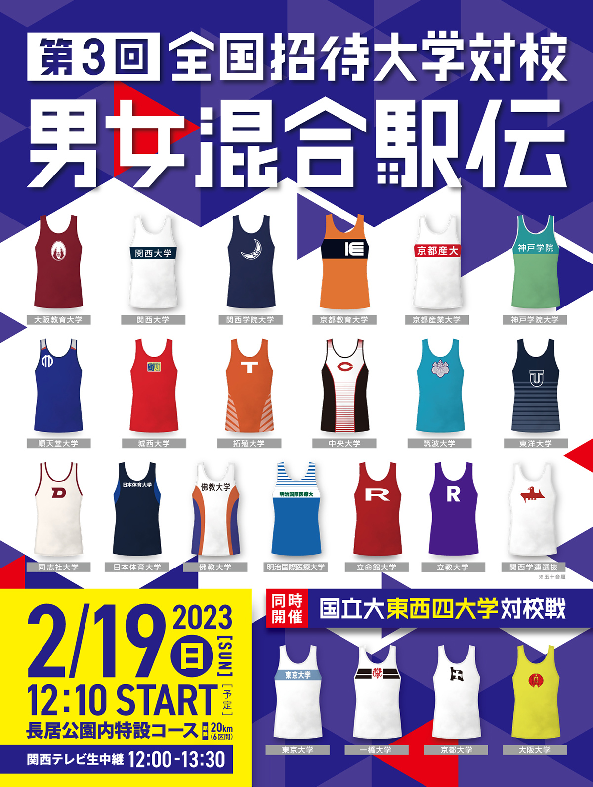 第3回全国招待大学対校男女混合駅伝