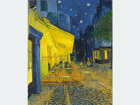 Vincent van Gogh 《Terrace of a Café at Night (Place du Forum)》