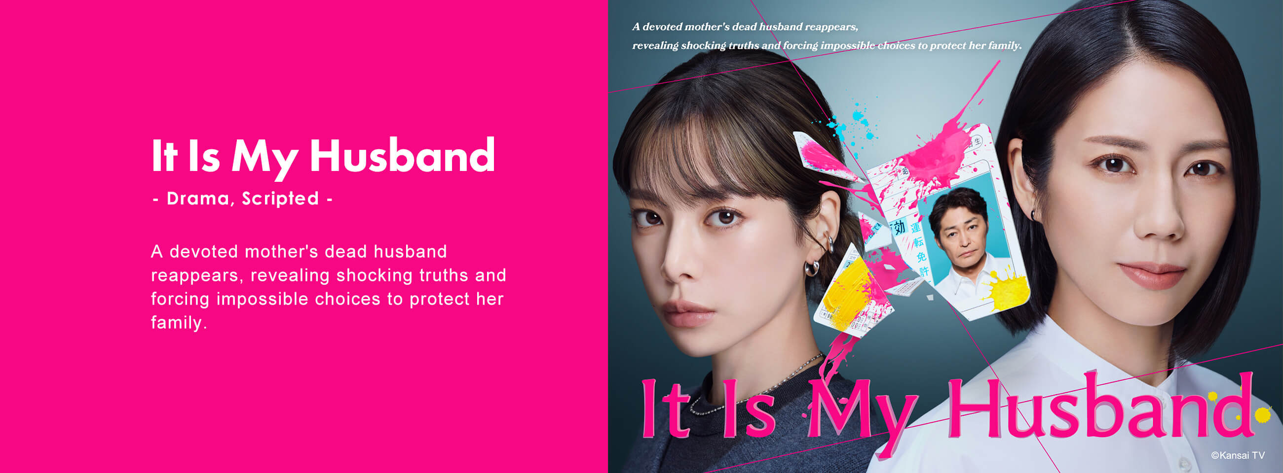 A devoted mother's dead husband reappears, revealing shocking truths and forcing impossible choices to protect her family.