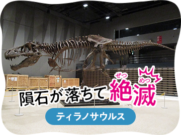 隕石が落ちて絶滅