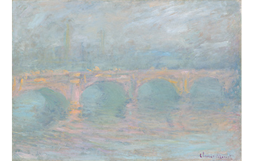 《ウォータールー橋、ロンドン、日没》1904年 油彩、カンヴァス 65.5×92.7cm ワシントン・ナショナル・ギャラリー