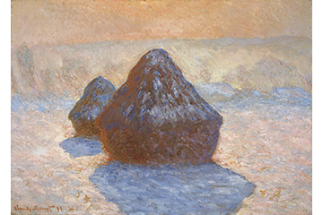 《積みわら、雪の効果》1891年 油彩、カンヴァス 65.0×92.0cm スコットランド・ナショナル・ギャラリー