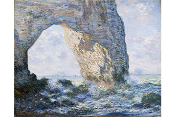 《ラ・マンヌポルト（エトルタ）》1883年 油彩、カンヴァス 65.4×81.3cm メトロポリタン美術館