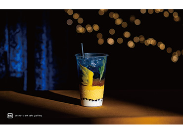 unimocc art cafe gallery コラボドリンク