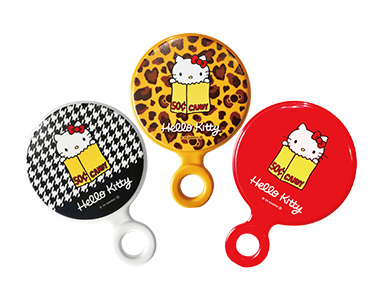 手鏡（千鳥柄・ヒョウ柄・レッド） ￥880