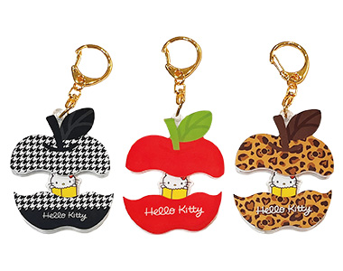 パカッとアクリルキーホルダー（千鳥柄・ヒョウ柄・レッド） ￥1,320