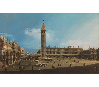 カナレット（ジョヴァンニ・アントニオ・カナル）《ヴェネツィア、サン・マルコ広場》