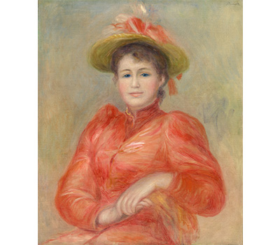 ピエール＝オーギュスト・ルノワール《赤い服の女》