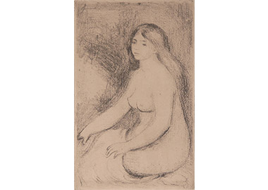 ピエール＝オーギュスト・ルノワール 《裸婦》