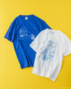 夜のどろぼうTシャツ（青）、昼のどろぼうTシャツ（白）