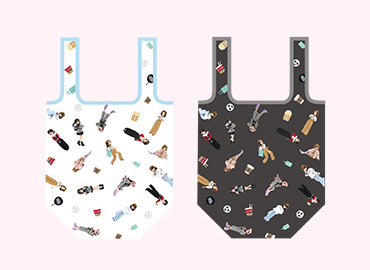 ONOFFリカちゃん 折りたたみエコバッグ