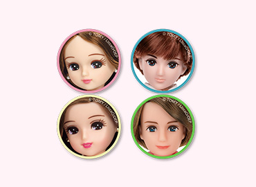 FACEコースター（リカちゃん）