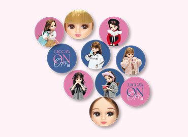 ONOFFリカちゃんフレークシール