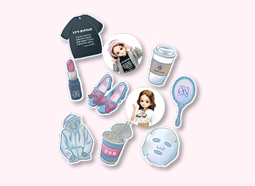 ONOFFイラストフレークシール