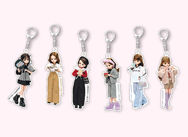 ランダムアクリルキーホルダー（6種）