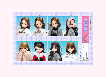 証明写真風ステッカー