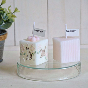 キューブ・キャンドルセット（ボタニカル・動物モチーフ）