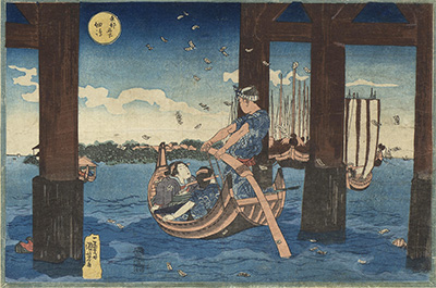 「東都名所 佃嶋」天保初期（1831-33）頃 個人蔵