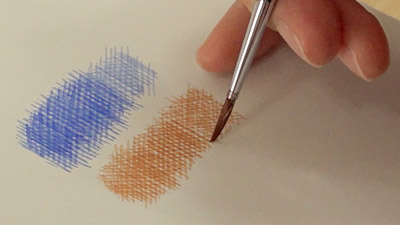 ■ハルカス大学連携 ワークショップ 「卵で描く！？ワイエスのテンペラ技法に挑戦」