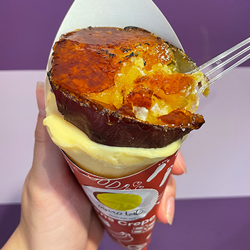やきいもアイスクレープブリュレ