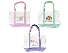 ハチエモンパステルトートバッグ