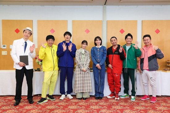 西野七瀬、飯豊まりえ、かまいたち(山内健司、濱家隆一)、博多華丸・大吉(博多華丸、博多大吉)、千鳥(大悟、ノブ)