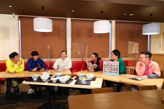 かまいたち(山内健司、濱家隆一)、博多華丸・大吉(博多華丸、博多大吉)、千鳥(大悟、ノブ)、春日俊彰(オードリー)、ダイアン(ユースケ、津田篤宏)