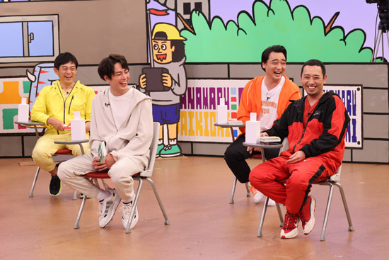 博多華丸・大吉(博多華丸)、千鳥(大悟)、斉藤慎二(ジャングルポケット)、間宮祥太朗