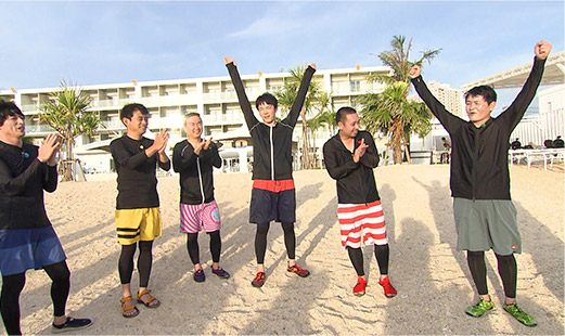 博多大吉、博多華丸、山内健司、濱家隆一、大悟、ノブ
