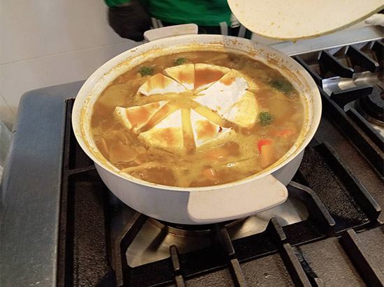 のぶ「カレー鍋」