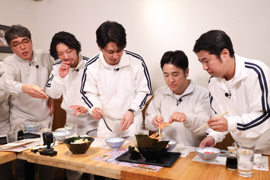 小木博明、嶋佐和也、屋敷裕政、水田信二、井口浩之