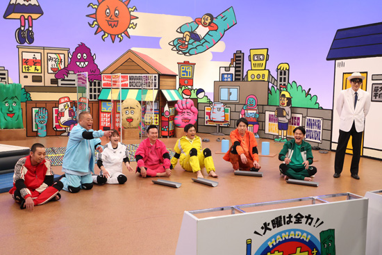 大悟、出川哲朗、井上咲楽、山内健司、博多華丸、濱家隆一、ノブ、博多大吉