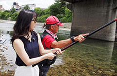 鴨川鮎釣り