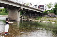 鴨川鮎釣り