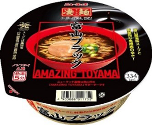 富山県「ニュータッチ 凄麺 富山ブラック」ヤマダイ（261円）