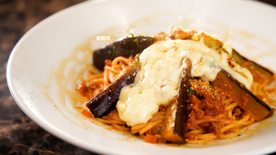 とろけるラクレットチーズのミートソース＋はちみつ