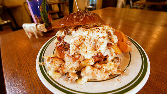 きのこグラタンバーガー