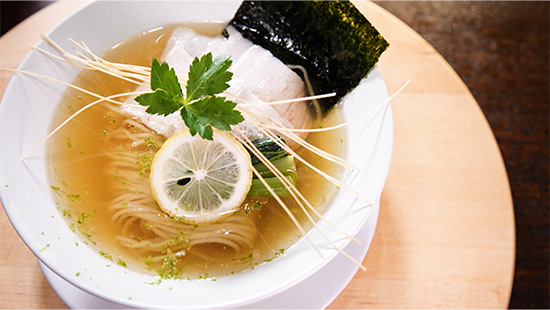 雉出汁の柚子塩そば