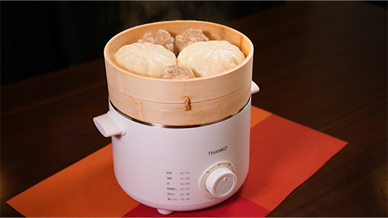 卓上鍋としても使える電気せいろ蒸し器