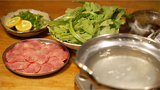 牛タンしゃぶしゃぶ