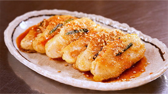 カレイのチヂミ