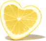 ハート型レモン