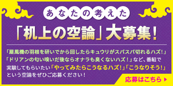 あなたの考えた「机上の空論」大募集！